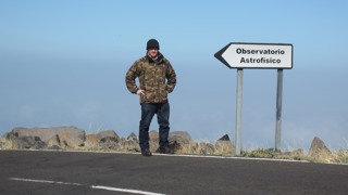 Brady at Observatorio Astrofisico on the island of La Palma in the Canary Islands.