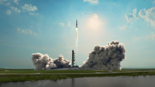 A still image from a planetarium show.