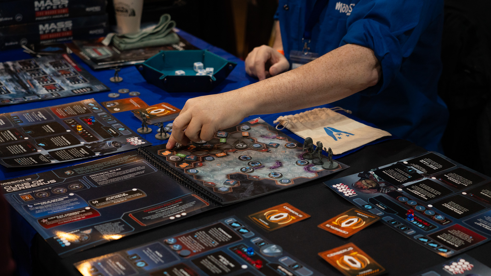 Modiphius playing Mass Effect at To Boldly Game