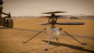 Micro Gravity Space Helicopters