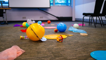 Sensory play items in the Shuttle Suites at Small Space Day
