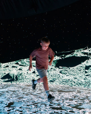 Young boy runs across the surface of comet 67P