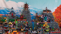 Large LEGO Ninjago display at the Brickish Weekend