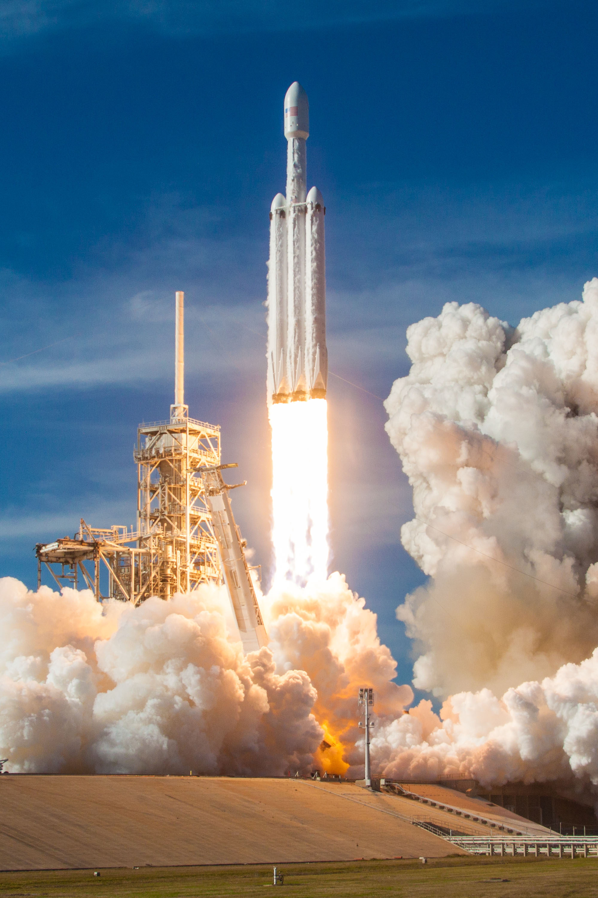 Falcon Heavy demo launch in February 2018.