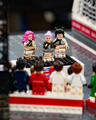 LEGO Minifigure band in a display