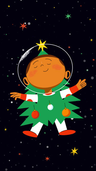 Small Space Christmas Character