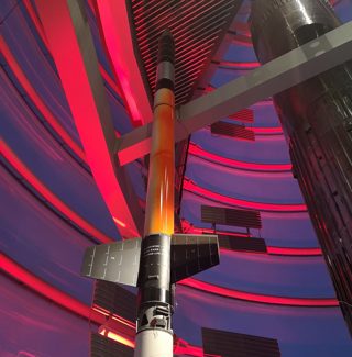Skylark inside NSC Rocket Tower
