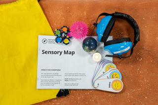 Sensory Bag with ear defenders and other access items