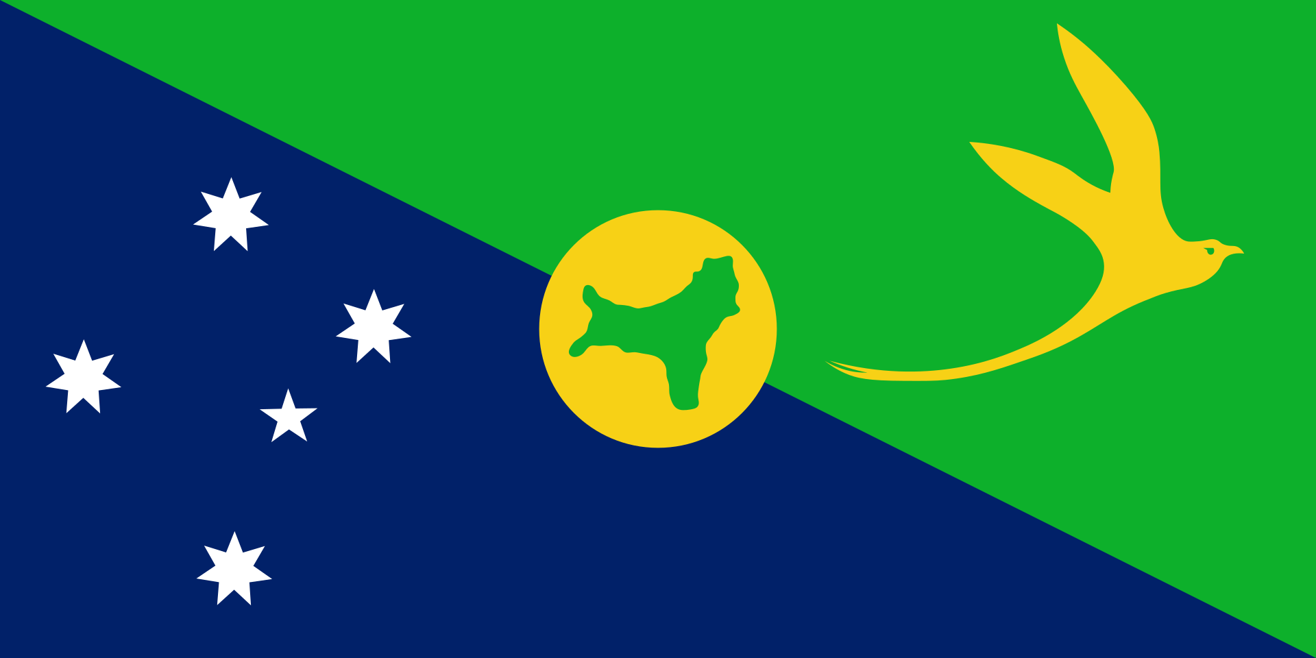 The flag of the Australian territory of Christmas Island
