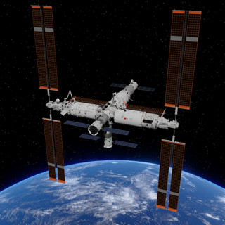 An artist’s impression of the Tiangong space station in its final configuration.