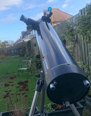 Celestron Astromaster LT 76 AZ telescope.