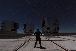 Brady at the Very Large Telescope in Paranal, Chile. 