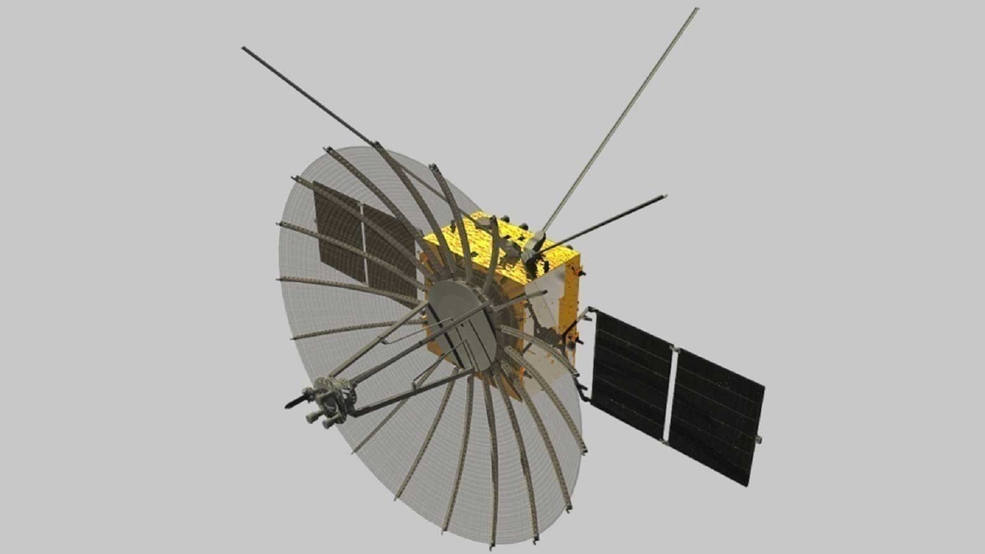 3D render of the Queqiao relay satellite.