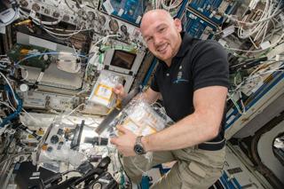 ESA astronaut Alex Gerst with the Crystallisation of RAS in Space (CASIS PCG 17) investigation.