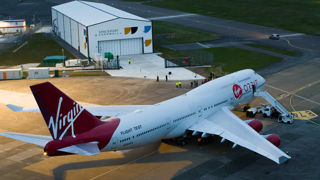 Virgin Orbit’s Cosmic Girl touches down at Spaceport Cornwall.