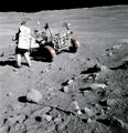 Charlie Duke at the Descartes landing site, Apollo 16.