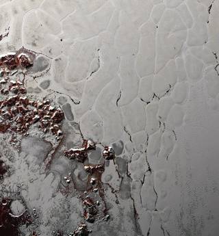 A Mountain Range within Pluto Heart