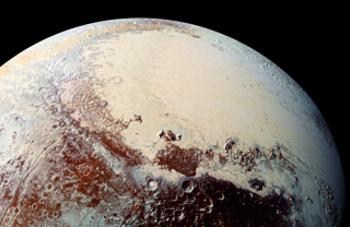 Pluto, as seen by NASA's New Horizons spacecraft during its historic flyby of the dwarf planet in July 2015