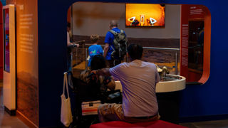 Two families in Our Solar System gallery at Accessible Afternoon