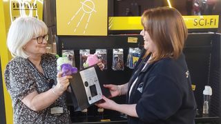 Lisa Giving Katie Gifts