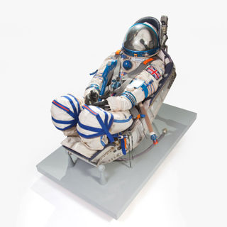 Helen Sharman Sokol Spacesuit and Launch Couch