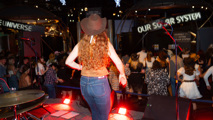 Line dancing at Cosmic Country