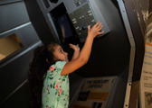 Child launching the Mercury 7 capsule 