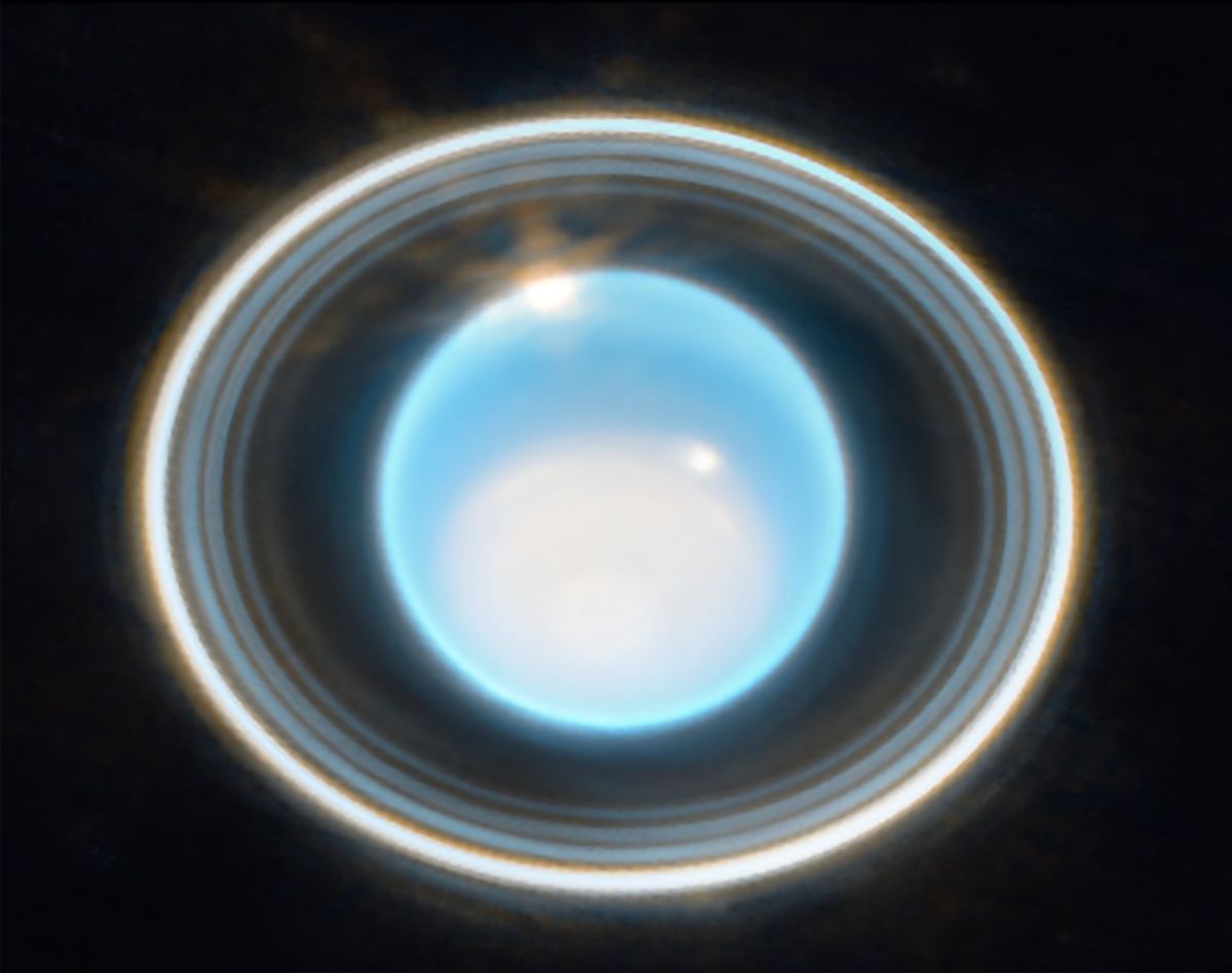 JWST Image of Uranus' Rings